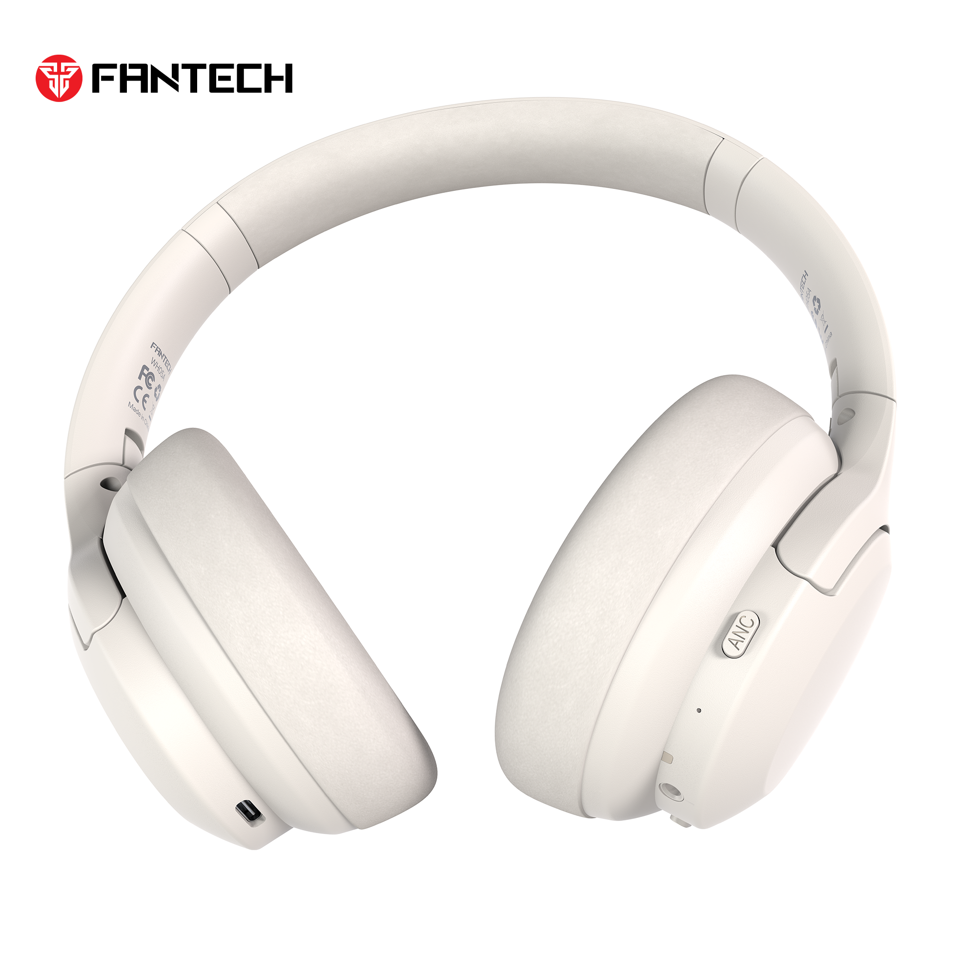 FANTECH WH05A GO VIBE ANC WIRELESS HEADSET Black - White FANTECH WH05A GO VIBE ANC WIRELESS HEADSET Black - White